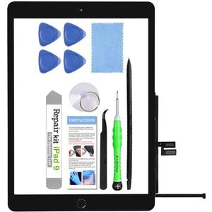  iPad 9 (9th Gen 2021) A2602 A2603 A2604 A2605 Screen Replacement Glass Touch Digitizer Repair Kit with Home Button & Tools - Only for iPad 9 9th Generation