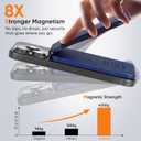 for Magsafe Wallet, 180 Adjustable Phone Grip & Card Holder, Strongest Magnetic Wallet for iPhone 17/16/15/14/13/12 Series, Holds 6+ Cards, Hidden Slot, RFID Blocking with Adjustable Stand