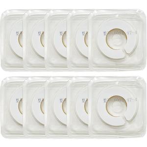 Ostomy Barrier Rings, Moldable & Leakproof with Directional Spout, 24" Adjustable Stoma Seal, Skin-Friendly Cohesive Seal for Colostomy Ileostomy Urostomy, 10 Pcs