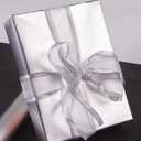 RUSPEPA Wrapping Paper Roll - 81.5 Sq Ft Matte Silver for Wedding,Birthday, Shower, Congrats, and Holiday - 30 inches x 32.8 feet
