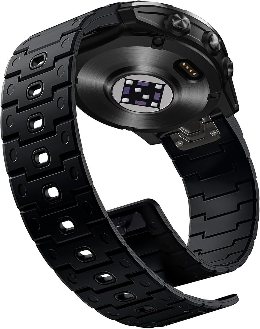 Bandletic Magnetic Compatible with Garmin Instinct 2 Watch Band - 22mm Quick Fit Silicone Strap for Fenix 8 E 47mm/7 6 Pro/5 Plus/Instinct 3 E 45mm /Forerunner 965/955 /Approach S70/S62/S60/Epix Pro2
