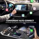 Wireless Carplay Adapter Carplay Wireless Adapter Convert Wired to Wireless 2024 Upgrade Plug & Play Auto Connect Fast Easy Use Fit for Factory Wired Carplay Cars from 2015