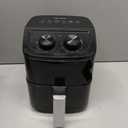 OSTBA 2.5QT Air Fryer for 12 People, Small Air Fryer with 6 Menu Options, Dual Knob Manual Temp & Timer, 3D Rapid Air Circulation, Nonstick & Dishwasher Safe Basket, Oil-Free Healthy Cooking