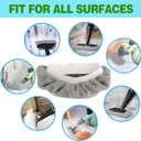 2 x 10 Pack Steam Mop Pads Compatible for Wagner Spraytech Bissell Steam Shot Comforday - Universal Reusable Washable Steam Cloth Accessories (Gray)