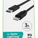 CellCandy Fast Charge And Sync Cable 3 Ft For Apple Lightning to USB C