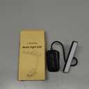 Glocusent 26 LED Book Light, 1200 mAh 90 Hrs Lasting Rechargeable Reading Light, 5 Amber Colors & Stepless Dimming Book Reading Light - Portable Clip on Light for Book Lovers Kids (Black)