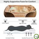 RRPETHOME Dog Beds Medium Sized Dog,Washable Rectangle Dog Bed for Medium Dogs,Orthopedic Pet Sofa Bed, Dog Couch Bed with Anti-Slip Bottom