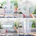 Baderke 3 Pack Clear Nursery Pot Plastic Nursery Pot Large Plant with Drainage Holes for Root Health Indoor Outdoor (11.65 Inches)