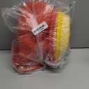 4E's Novelty 2 Pack Sombrero Hats Adult, Red & Yellow Sombrero Party Hats With Chinstrap - for Fiesta Cinco De Mayo Party Dress Up, Mexican Hat for Women & Men Outfit Accessories