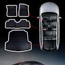 BriYorWay Car Floor Mats for Nissan Altima 2019 2020 2021 2022 2023 2024 2025 Accessories, for Nissan Altima All Weather Automotive Floor Mats & Cargo Liner