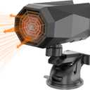 Shangyoyi 12V Car Heater, 150W Max 360 Degree Rotatable With Suction Holder, 2 In1 Fast Car Heater Plug In Automobile Cigarette Lighter, Portable Windshield Defogger And Defroster For Cars, Black