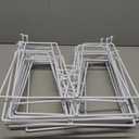 12-Pack White Wire Shelf Dividers - Closet Shelf Organizer - Easy to Install Shelf Divider for Pantry/Garage and More - No Tool - PE Coating Steel- Suitable for 12inch Deep Wire Shelves