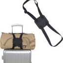 Luggage Straps Bag Bungee Luggage Straps Suitcase Adjustable BeltAdd a Bag Easy to Travel Suitcase Elastic Strap Belt (Black)