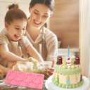 2 x 1 Pcs Christmas Bear Chocolate Silicone Mold, Cute Bear Lollipop Fondant Mold, for Christmas Party Cake Decoration, Biscuit Candy Flower Paste Chewing Gum Resistant to High and Low Temperature