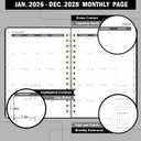 2 x 2026-2028 Monthly Planner - 3 Year Monthly Planner 2026-2028, Now - December 2028, 36-Month Calendar with Hardcover, Inner Pocket, 6.4'' x 8.5''