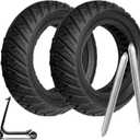 10x3 Solid Tire, 80/65-6 255x80 Tires Replacement, 10 inch Scooter Tubeless Solid Tire, for Varla Eagle One/Yume y10/Zero 10x/Nanrobot D4 D6 Electric Scooter (2 Pack)