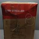 PEARLOVE 2 in 1 Baby Stroller Newborn Foldable Pushchair Folding High Landscape Infant Carriage, Toddler Pushchair Black Baby Stroller