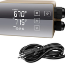 Digital LCD Temperature Controller, User-Friendly Operation, Gloden, 110V, HTHC04G-US-PID