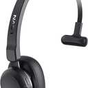 Aonelas LEVN Trucker Bluetooth Headset with Noise Cancelling Microphone and Mute Button, Bluetooth 5.2 Multipoint Headset for Home Work, Cell Phone, Computer, Zoom, Teams, Driver