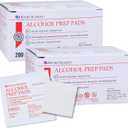 Henry Schein Alcohol Prep Pads, Medium Size, 400 Count - 70% Isopropyl Alcohol, Individually Wrapped, Sterile Wipes for Medical & Everyday Use