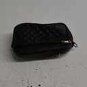 FYY Small Crossbody Bags for Women Quilted Vegan Leather Crossbody Purses for Women Travel with Adjustable Shoulder Strap (Black)