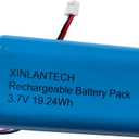 AOLIKES 5200mAh Battery Replacement for AOSU SolarCam P1 SE/ DC8L/C8L P1 Lite/C9E2CA11 SolarCam D1 SE / D1 Classic / C6L WirelessCam Lite Battery -2 Pack