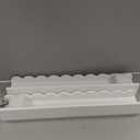 23.6 Inches Long Floating Shelves, 2 Set Modern White Wall Shelf for Bedroom, Nursery Book Shelf with Lip, Picture Ledge Shelf for Living Room, Bathroom, Kitchen