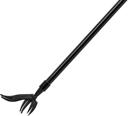 Upgraded Weed Puller Tool Stand Up Heavy Duty: Alloy Long Handle & 4-Claw Steel Head Design, Durable And Lightweight Weeding Tool Gardening Supplies - No Need to Bend Over Or Kneel Down to Weed Easily