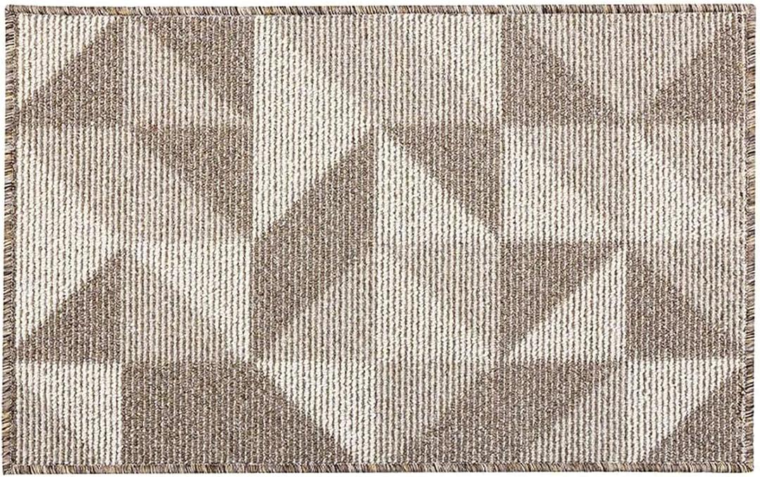 CHICHIC Indoors Doormat 35 x 59 Inch Front Back Indoors Door Mats for Home Entrance Entry Way Entry Rugs Floor Mat Machines Washable Rugs Inside Non Slip Outdoors Rugs, (Pattern B Brown)