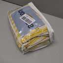 Farmhouse Shower Curtain Linen Button Woven Fabric Country Rustic Western, Pleated Yellow Stripe 72" W x 72" L