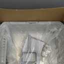 Stainless Steel Cat Litter Box, Odor Free Metal Litter Box with High Sides Lid, Open Top Low Entry Litter Pan Include Scoop Easy Cleaning Anti-Scratch Kitty Cat Box Anti-Urine Leakage, Non-Sticky, M (Light Grey(17.5 in))