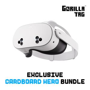 Meta Quest 3S 128GB Dive into Mixed Reality Unreal device. Unreal price. Gorilla Tag Cardboard Hero Bundle 