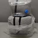 Memory Foam Camping Mattress Pad 3 Inch Thick, Portable Sleeping Pad with Waterproof Cover, Portable Roll Up Cot Mattress Pad Floor Mat for Travel Truck Bed Tent 72" x 24"x 3" (Gray)