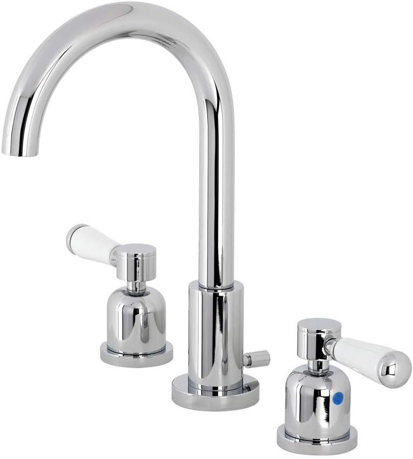 Kingston Brass FSC8921DPL Paris Widespread Bathroom Faucet, Polished Chrome, 10 x 5.38 x 10.06