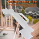3 in 1 Framing Tools, 12", 14", 16" On-Center Layout Framing Spacing Tool. | Cast Aluminum Layout Jig for Walls, Roofs, Floors, Ladders, and Decks., 1pcs