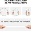 FLASHFORGE PLA Filament 1.75mm, 3D Printer Filament 1kg (2.2lbs) Spool, Dimensional Accuracy +/- 0.02mm, 3D Printing Filament Easy to Use and Fits for Most FDM 3D Printers (Black)