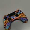 TIANHOO Wireless Controller Compatible with PS4/Pro/Slim, with Vibration Feedback, Motion Sensing, Touchpad, Light Bar, Share, 3.5mm Headphone Jack(Graffiti)