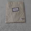 Womens Casual Solid Cotton Linen 3/4 Sleeve Short OL Work Blazer Jacket Coat (XX-Large, Beige)