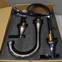 Bathroom Faucets for Sink 3 Hole, Hurran Chrome Bathroom Sink Faucet with Pop-up Drain and Supply Lines, Stainless Steel Lead-Free Widespread Faucet for Vanity RV Farmhouse, 2 Pack