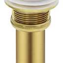 Bathroom Sink Drain Without Overflow,Pop Up Vessel Sink Drain,Brushed Gold,Y1618W-BG