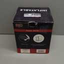 5 Ft Christmas Inflatable Dinosaur with Santa, LED Lights, Indoor Outdoor Holiday Yard Decor, Green T-Rex with Gift Box