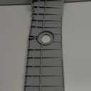 24'' Longer Faucet Mat for Kitchen Sink Splash Guard[7 Slope Fast Self-draining][Snap Lock Fit]Kitchen Sink Faucet Mat Splash Guard Kitchen Sink Area Water Splash Guard Behind Faucet Draining Mat (24" x 5.5", Gray)