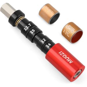 YUTUING Bike Rear Shock Bushing Tool Kit, MTB Rear Shock Bearing Bushing Replacement Installation and Removal Tool for Mountain Road Bicycles Rockshox Fox (Red)