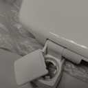 Bemis 7300SLEC Slow Close Toilet Seat, Easy Clean Hinges and Durable Plastic Seat, Made in USA, Elongated, White