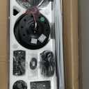 ZMISHIBO 72 Inch Ceiling Fan No Light with Remote Control, 8 Blades Quiet DC Reversible Motor, 6-Speed, Timer, Black Finish, Indoor Outdoor Ceiling Fans for Patios, Living Room, Garage