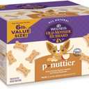 Old Mother Hubbard Wellness P-Nuttier Dog Biscuits, Natural, Training Treats, Peanut Butter Flavor, Mini Size, (6 Pound Box) (BB: January 24, 2027)