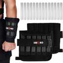 Wrist Arm Weights, Adjustable Wrist Weights, Removable Wrist Ankle Weights for Men Women, for Fitness, Walking, Jogging, Workout, Running, 1Pair 2 Pack