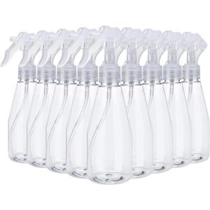 Suwimut 9 Pieces Plastic Spray Bottle, Empty Small 7oz/200ml Clear Spray Bottles, Fine Mist Plastic Refillable Trigger Sprayer for Cleaning Solutions, Hair Care, Essential Oils, Watering Plants