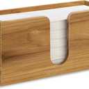 Acacia Wood Paper Towel Dispenser Countertop, Paper Towel Holder for Bathroom Kitchen Napkin Holder Folded Paper Towel Dispenser Fits Multifold, C-Fold, Z-Fold, Trifold - Home Kitchen Bathroom