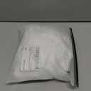 Sexy Split Mesh Lace Floral Sheer Babydoll Lingerie Outfit Dress 2 Piece with Thong Set (Medium, Long White)